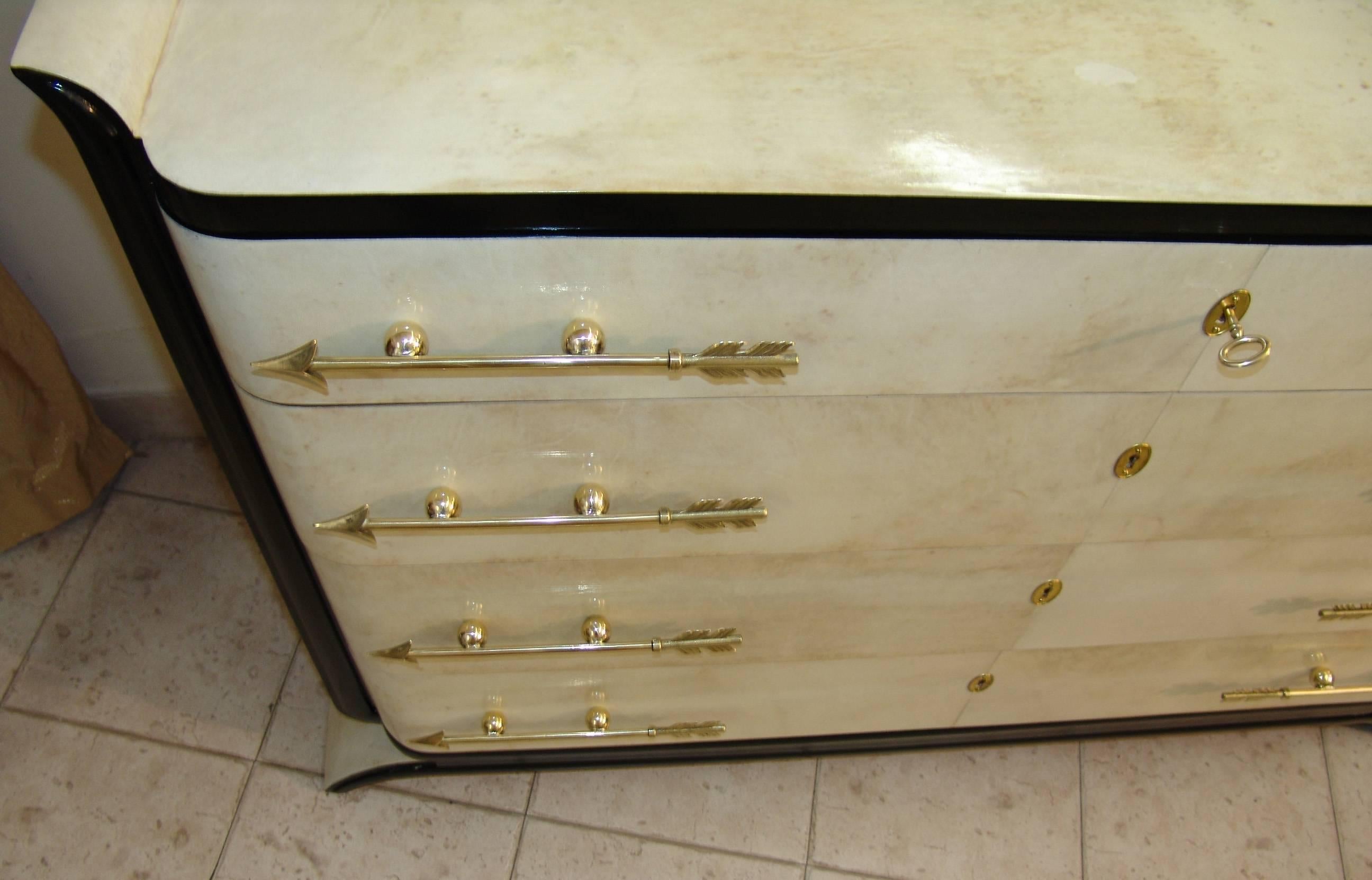 Exclusive Parchment Art Deco Dresser 1
