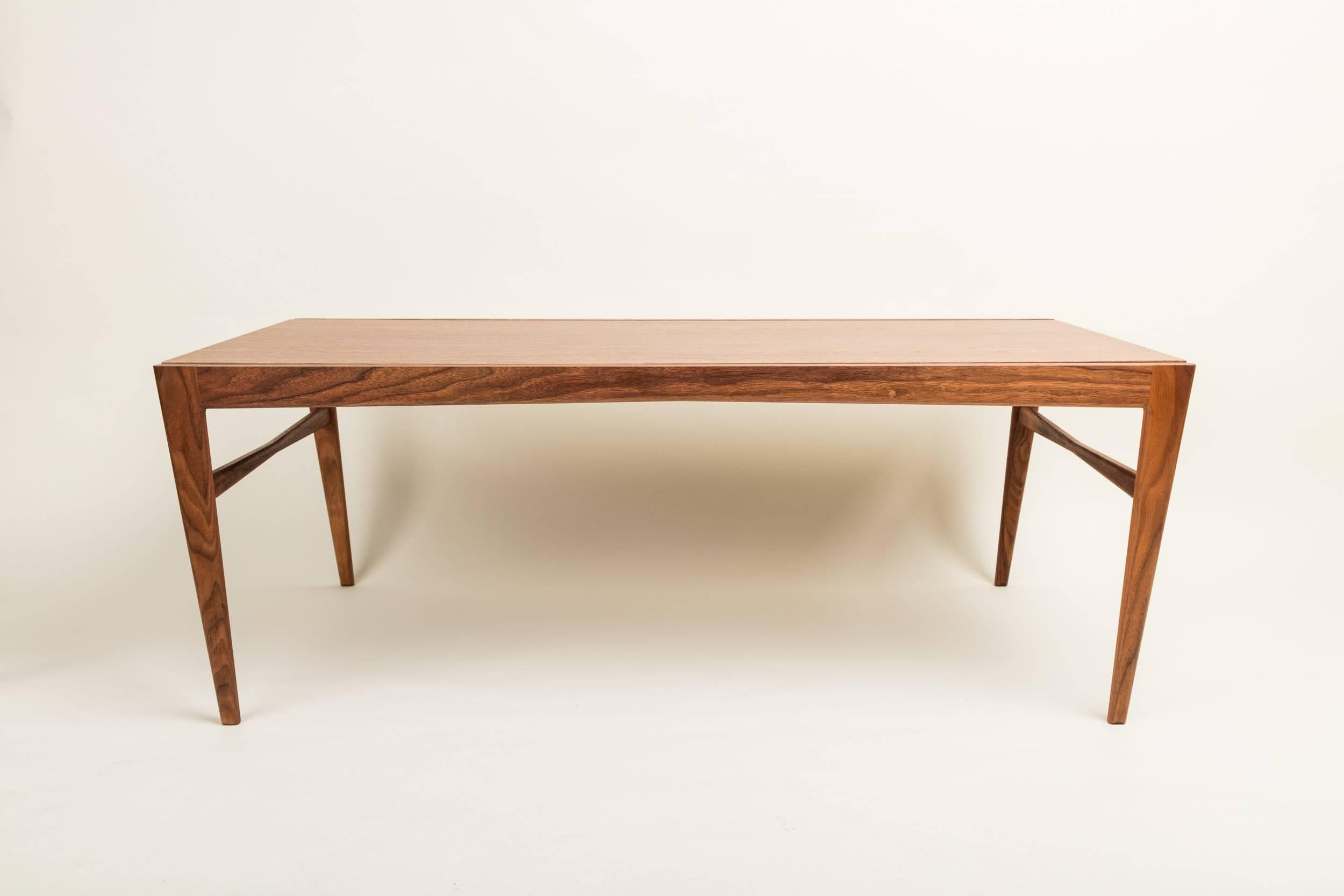Lilian Handmade Walnut Coffee Table In New Condition For Sale In San Diego, CA