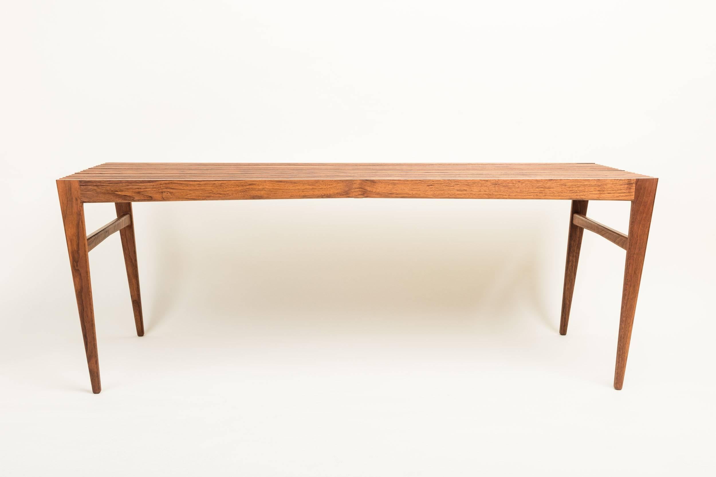 Lilian Handmade Walnut Coffee Table In New Condition For Sale In San Diego, CA