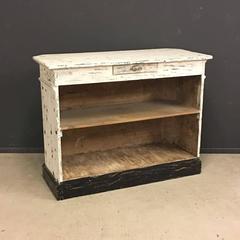 Wooden Counter with Distressed Paint