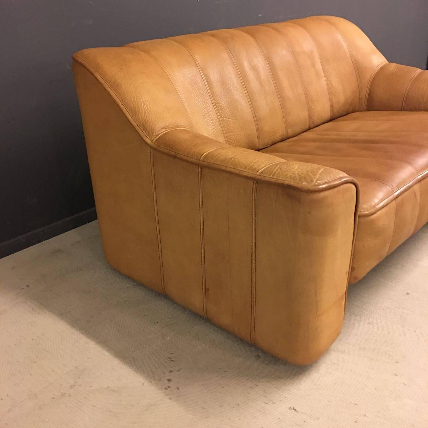Late 20th Century De Sede DS44 Two-Seat Sofa