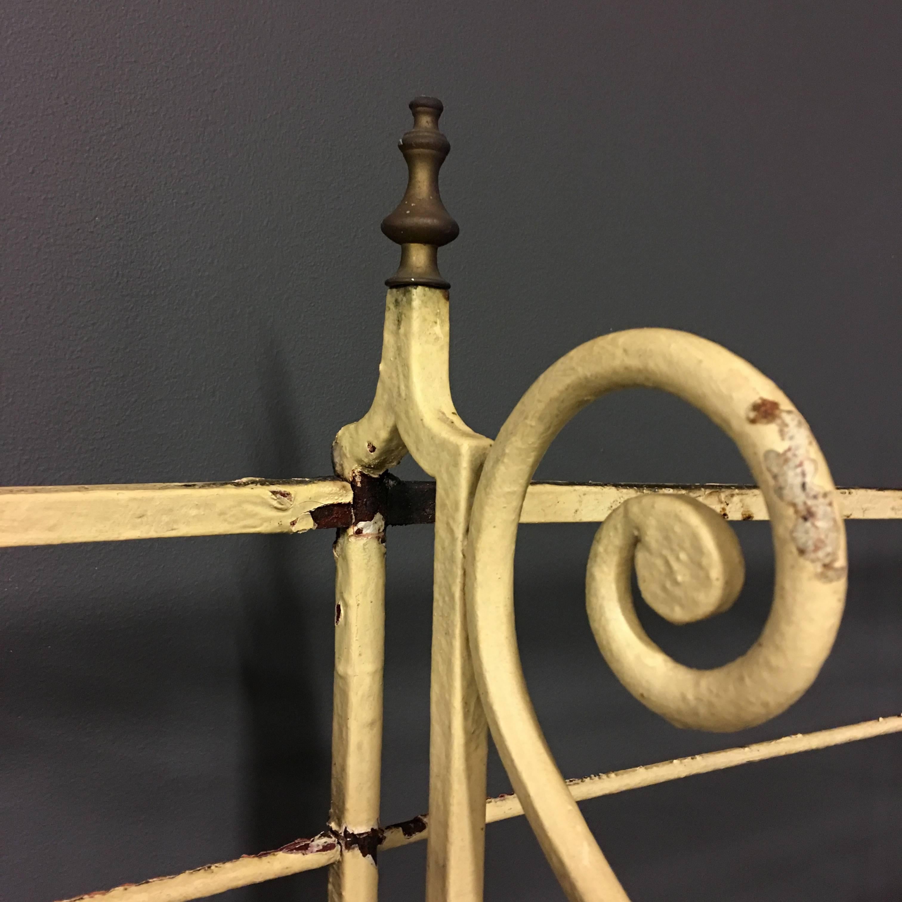 20th Century Antique Bakers Rack of Metal and Brass, France, 1920 For Sale