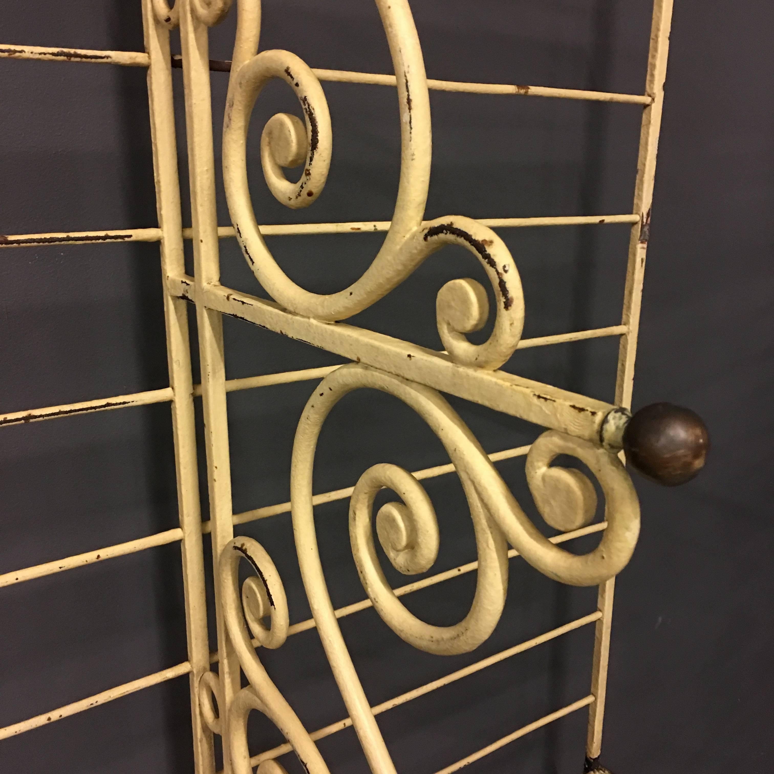 Antique Bakers Rack of Metal and Brass, France, 1920 For Sale 1