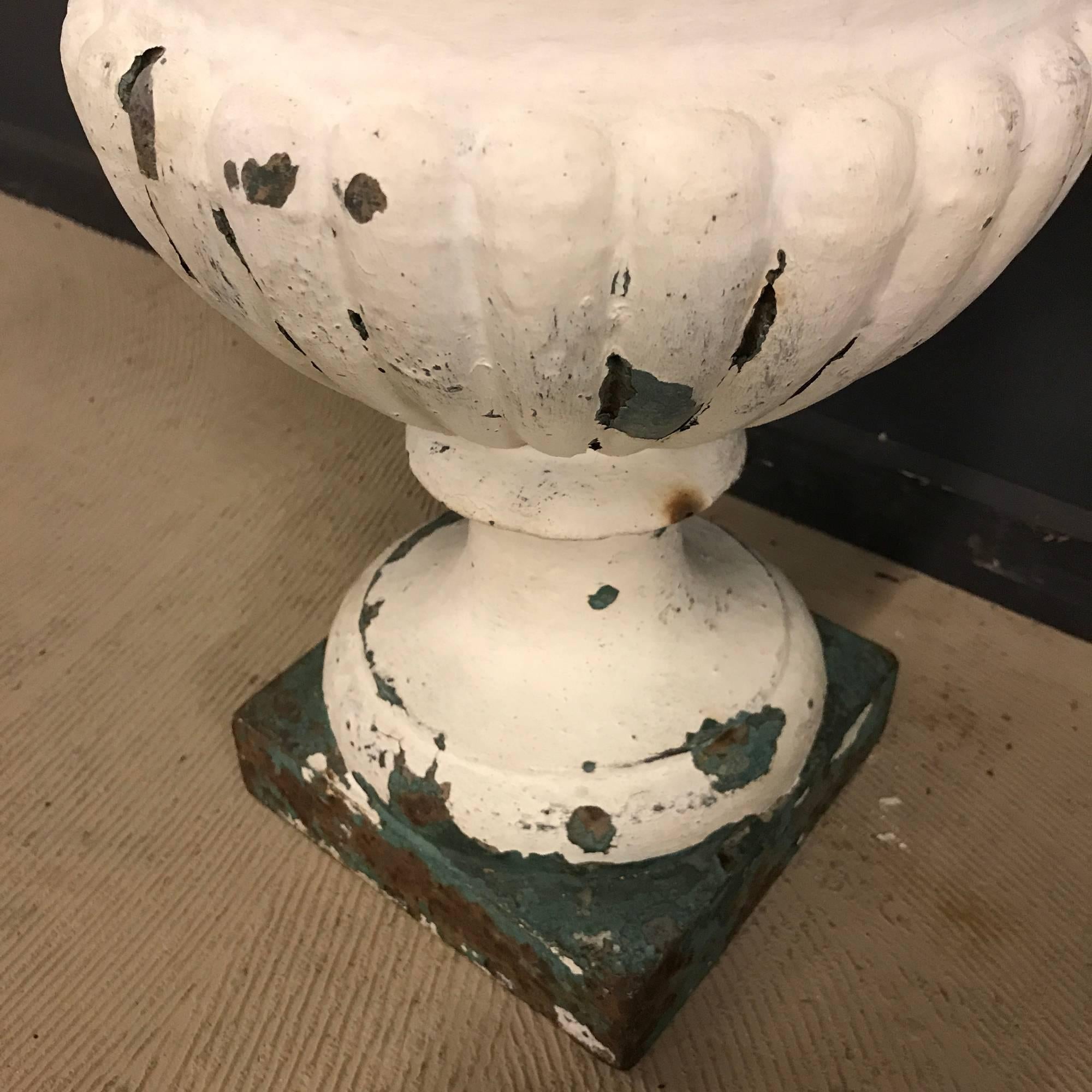 20th Century Antique Cast Iron Medicis Vase For Sale