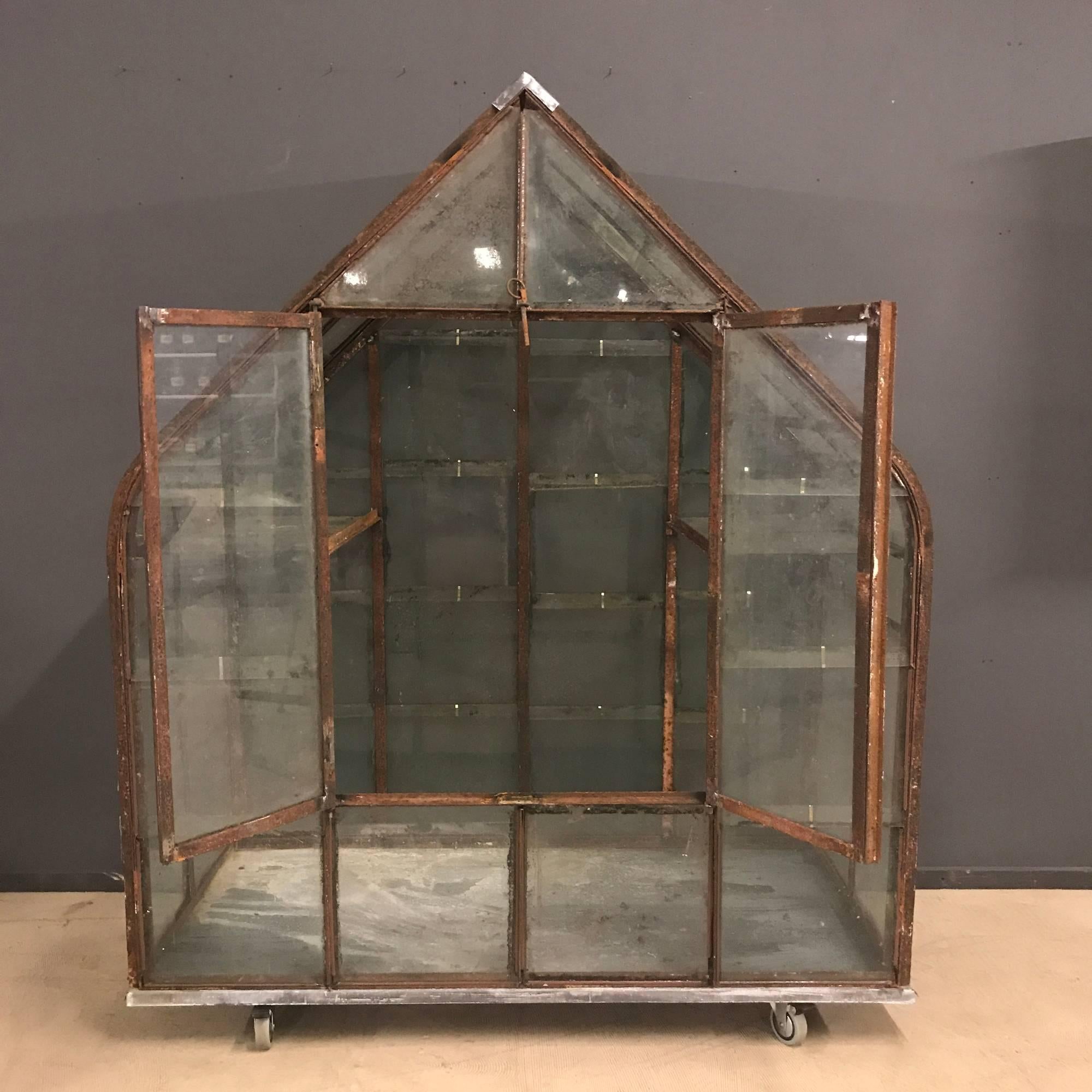 Belgian Small French Antique Greenhouse, 1920s For Sale