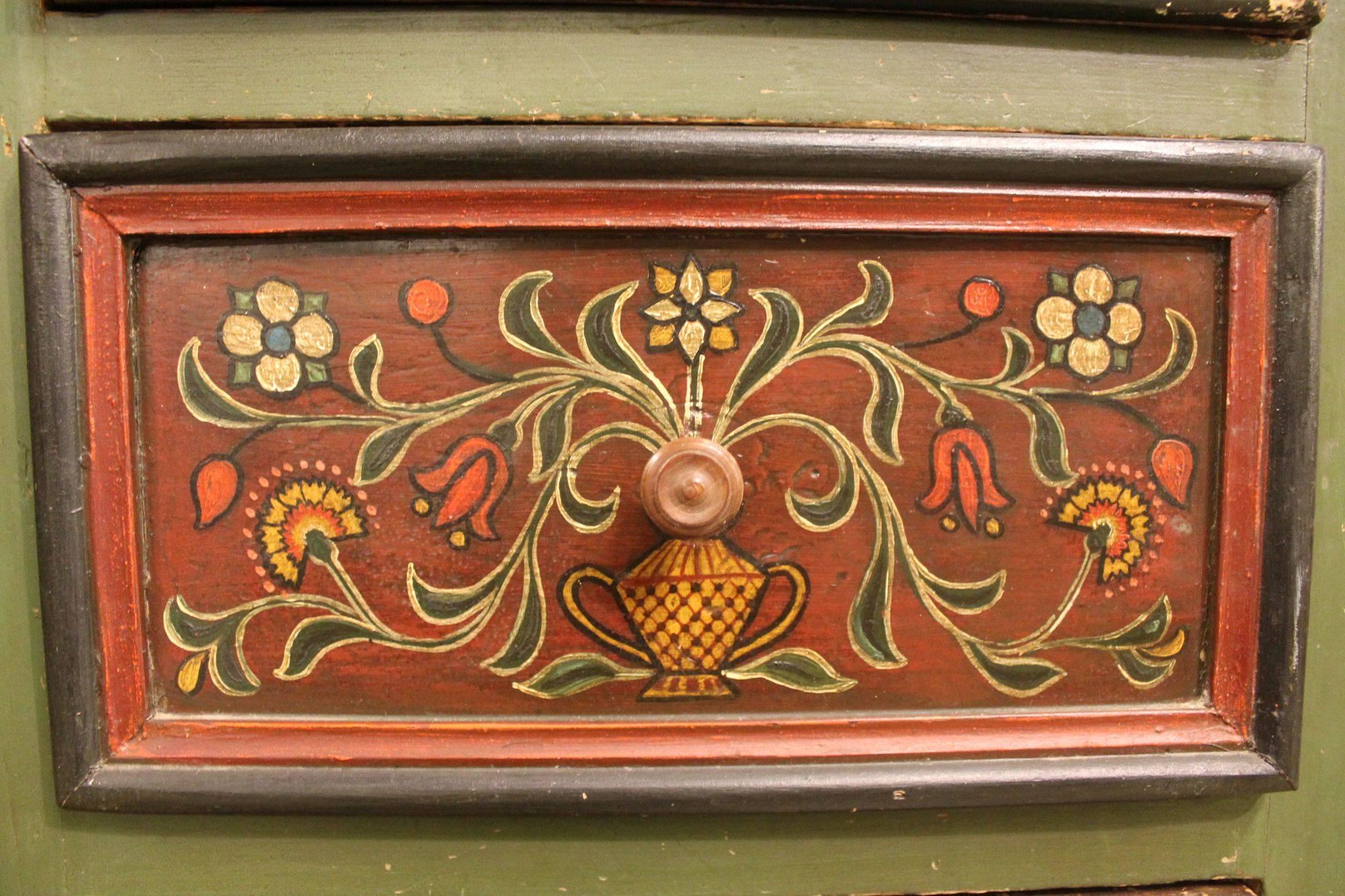 Antique German Cabinet Hand-Painted For Sale 2