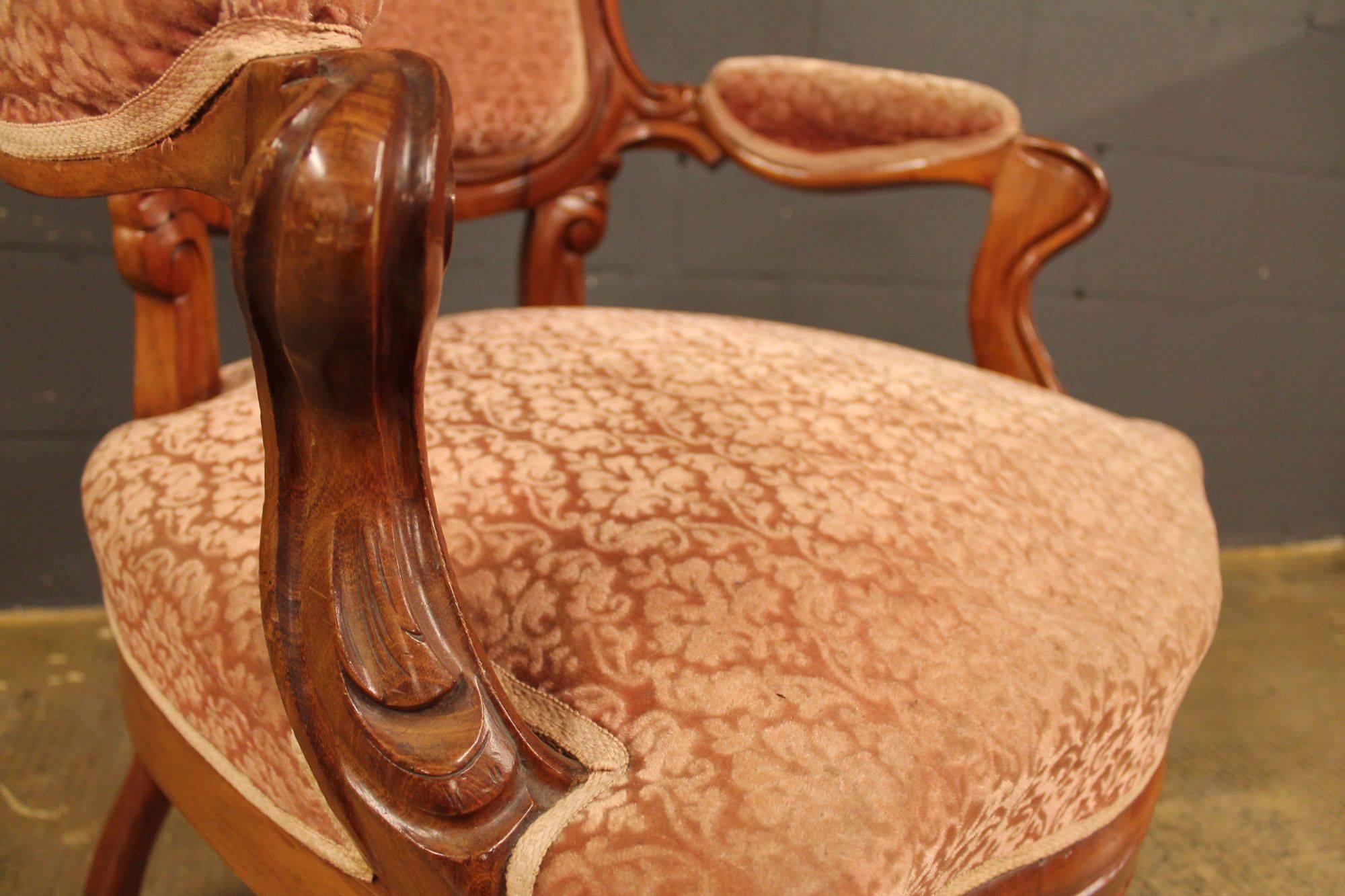 Biedermeier Style Pair of Chairs For Sale 2