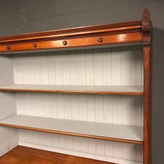 French Antique Kitchen Cabinet with Bank of Drawers