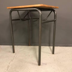 Vintage French Single School Table