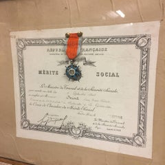 Order of Societal Merit 1948, France with Authentic Medal