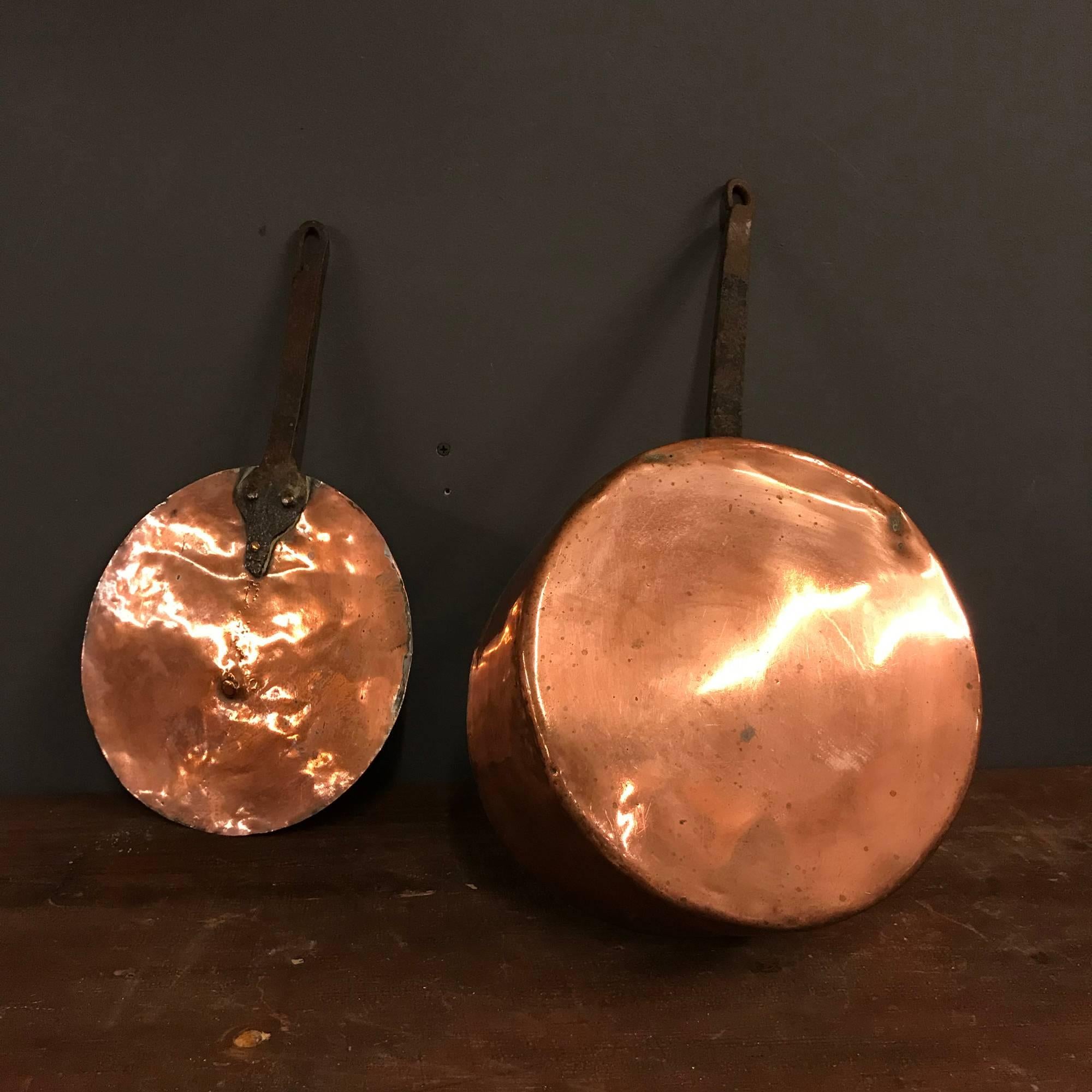 French Copper Pan with Lid