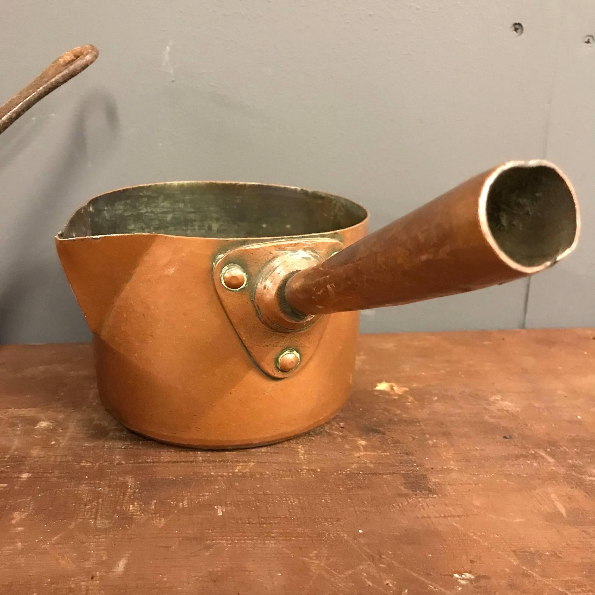 20th Century Set of Three Copper Pans