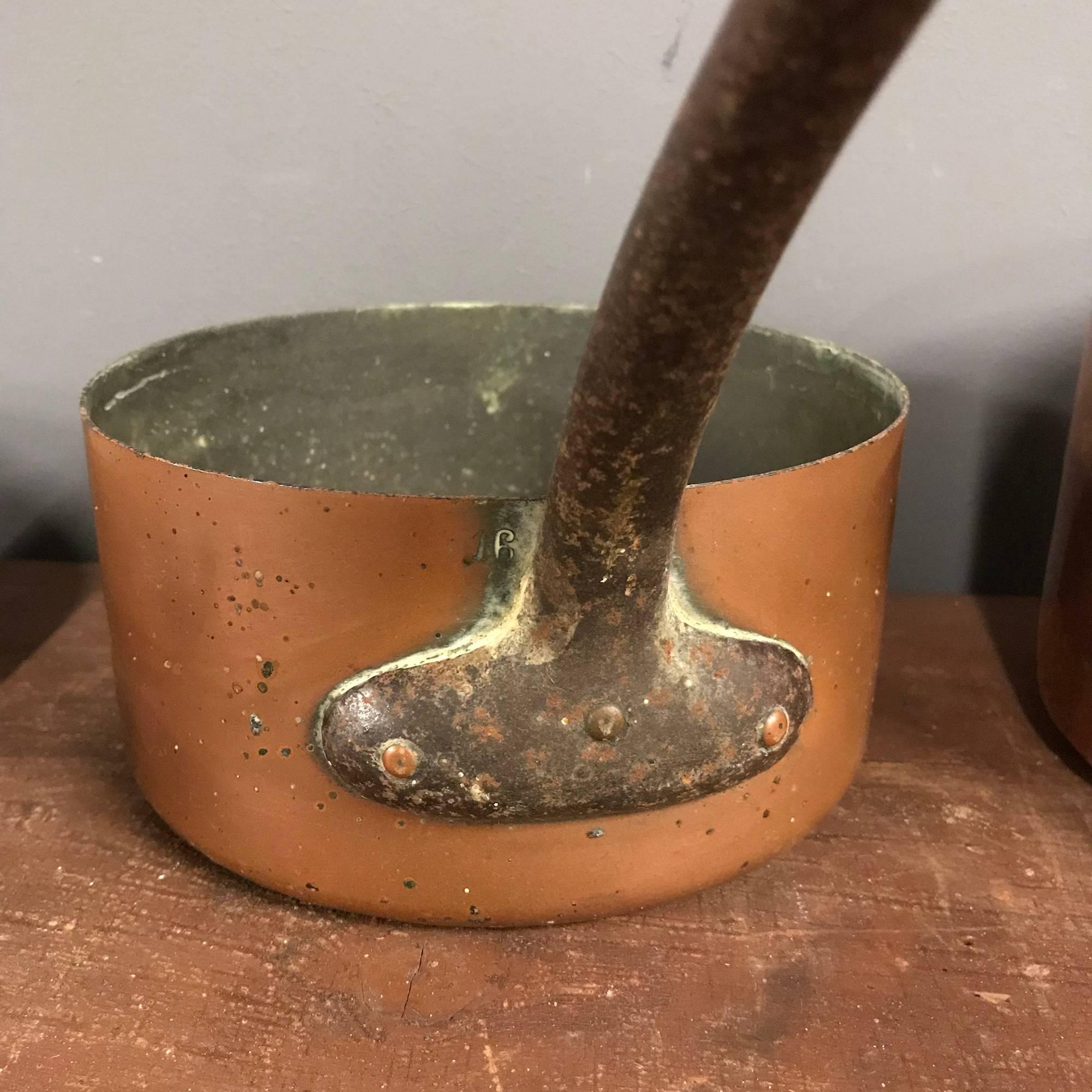 Set of Three Copper Pans 2