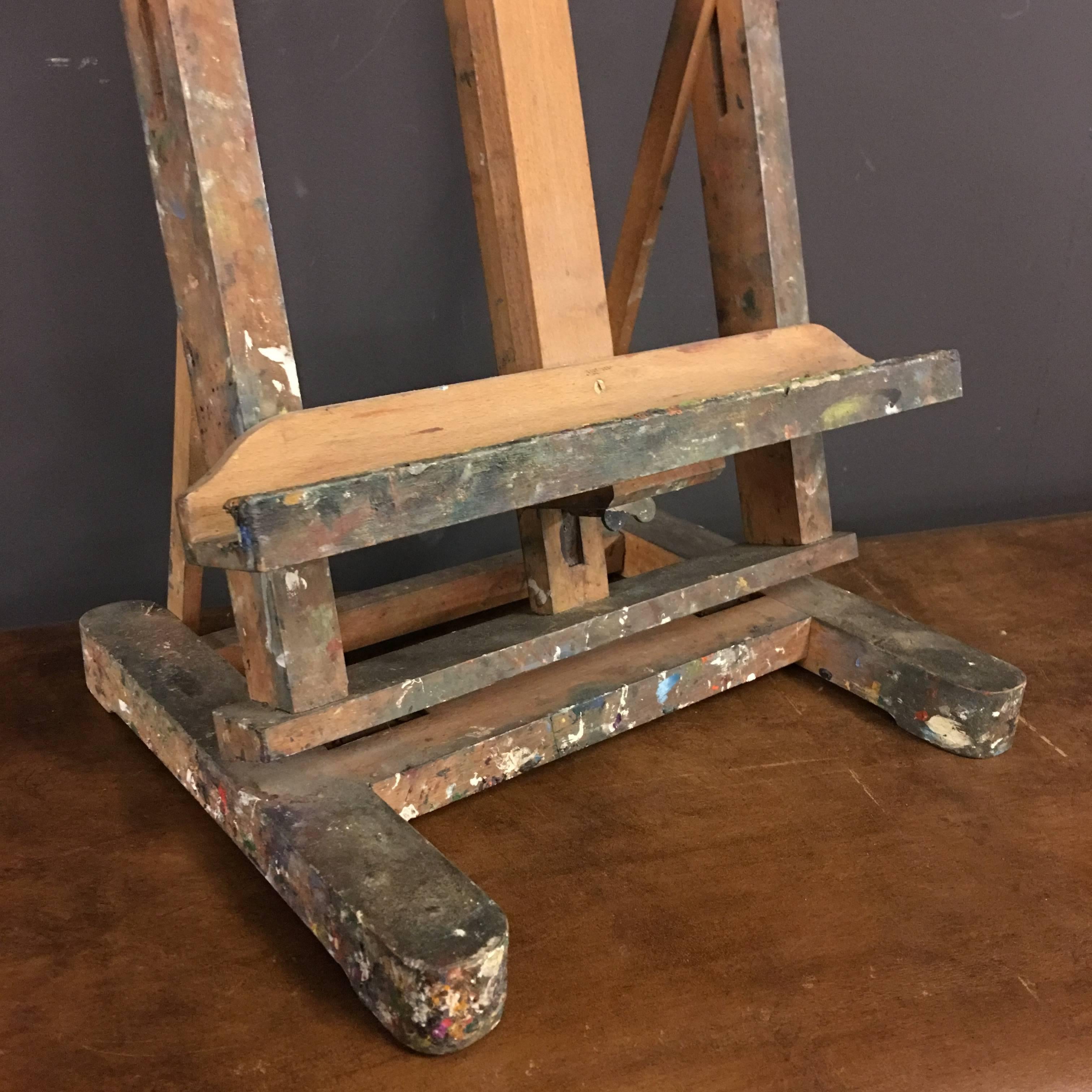French Small Vintage Easel, Lefranc, France