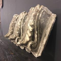 Set of Three Plaster Wall Consoles, France, 19th Century