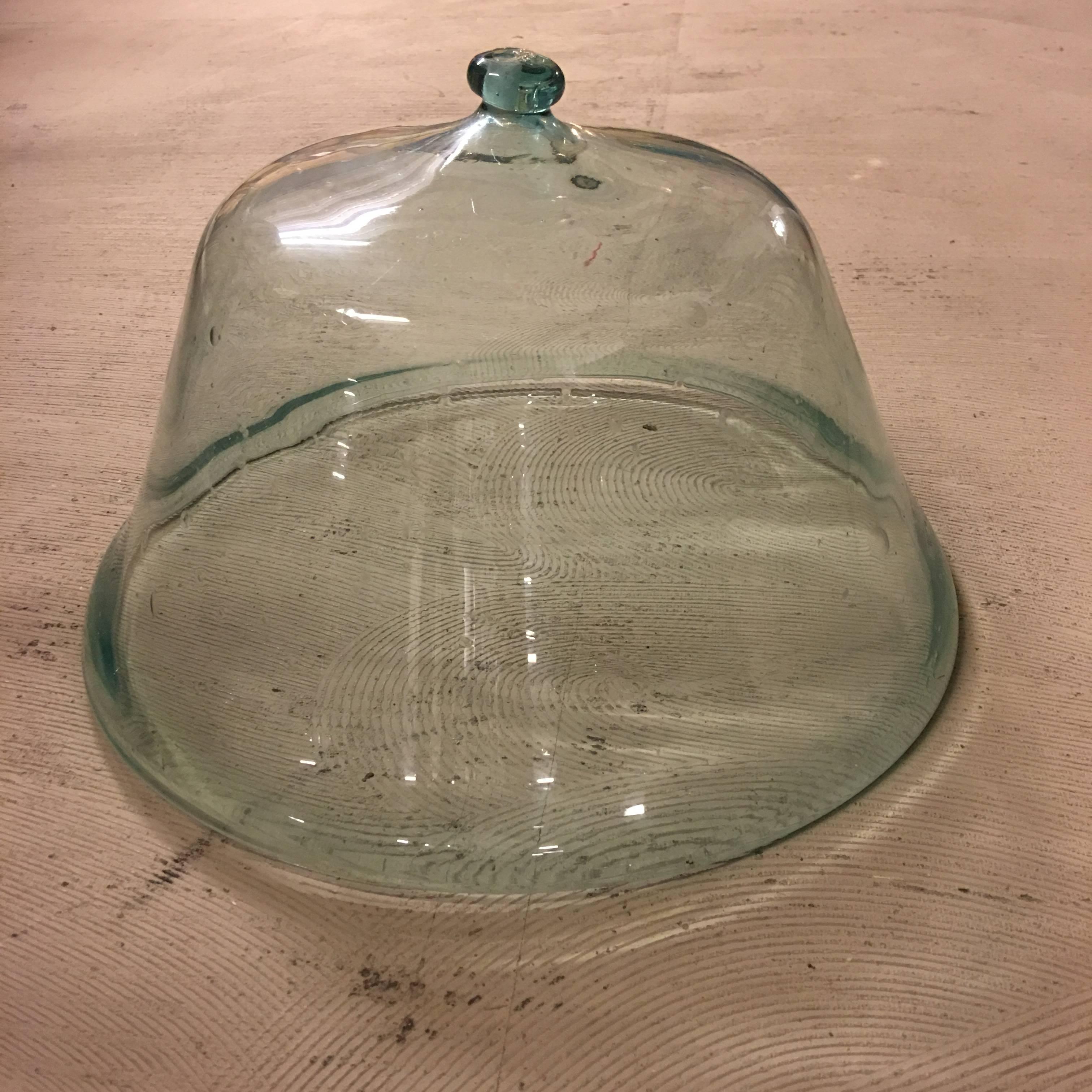 Antique French Glass Bell Cloche 19th Century 4