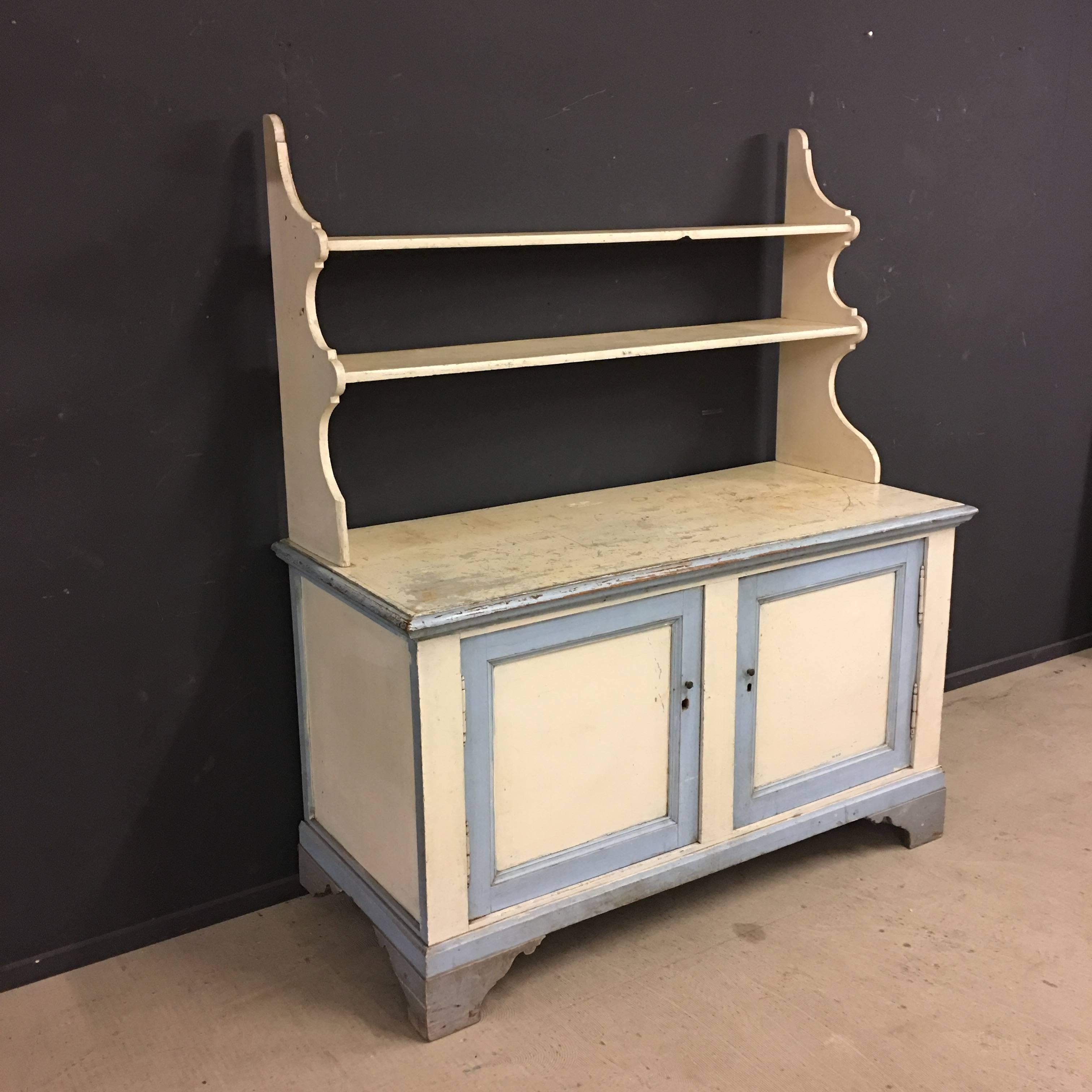French Antique Painted Cabinet, France, 19th Century For Sale