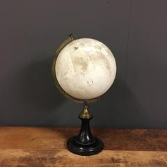 Heavily Distressed World Globe, Napoleon III, France, 19th Century
