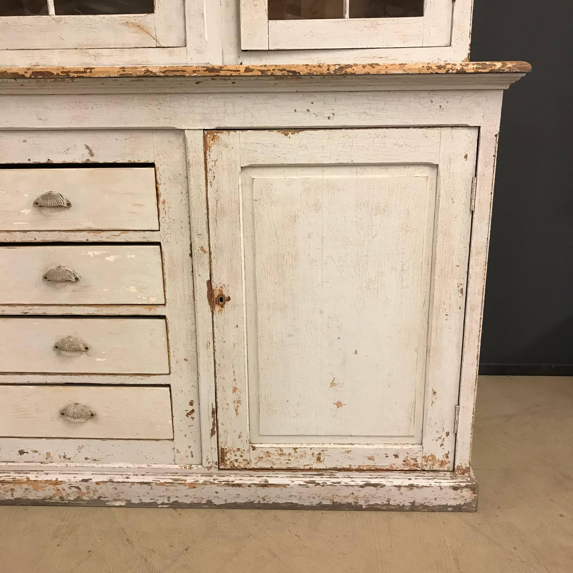Big French Antique High Buffet Cabinet, 19th Century For Sale 1