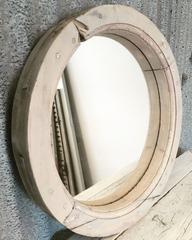 Architectural Round Window Frame Mirror
