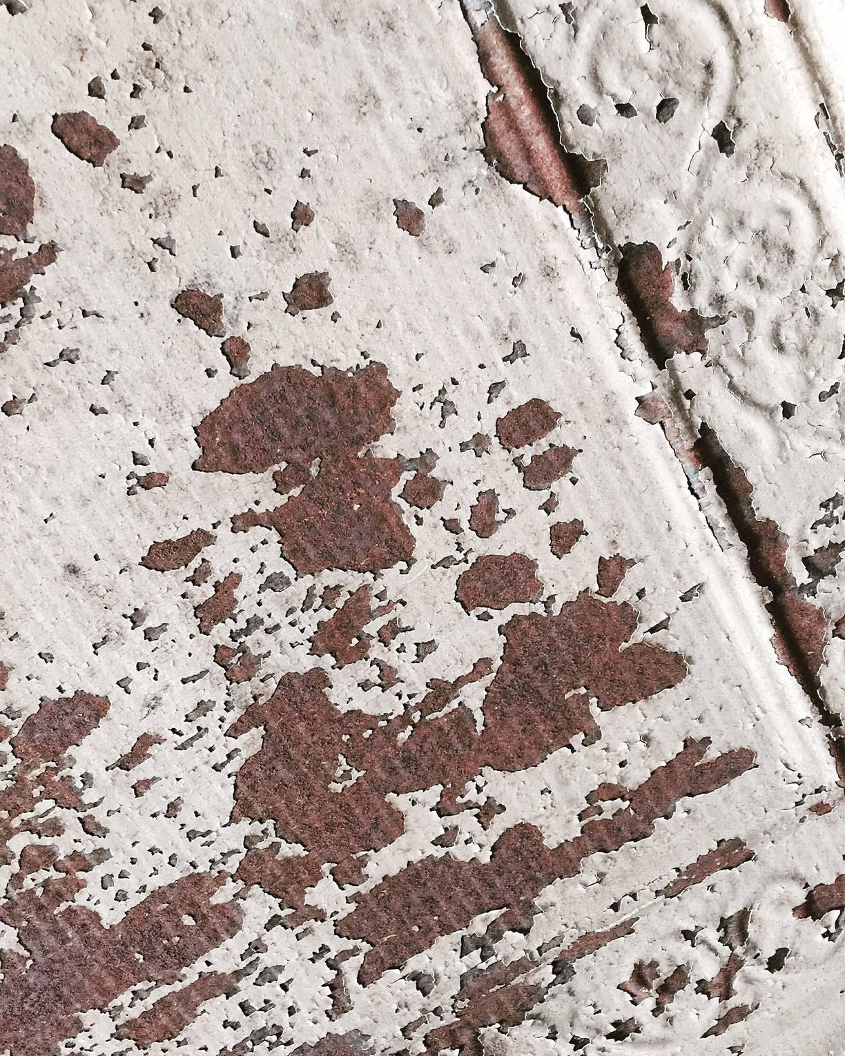 American Antique 19th Century Ceiling Pressed Tin Roof Tile