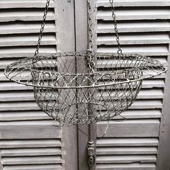 Vintage Wirework Planter Hanging Basket