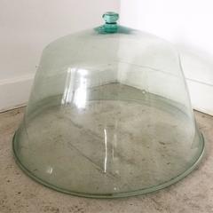 Antique French Glass Melon Cloche