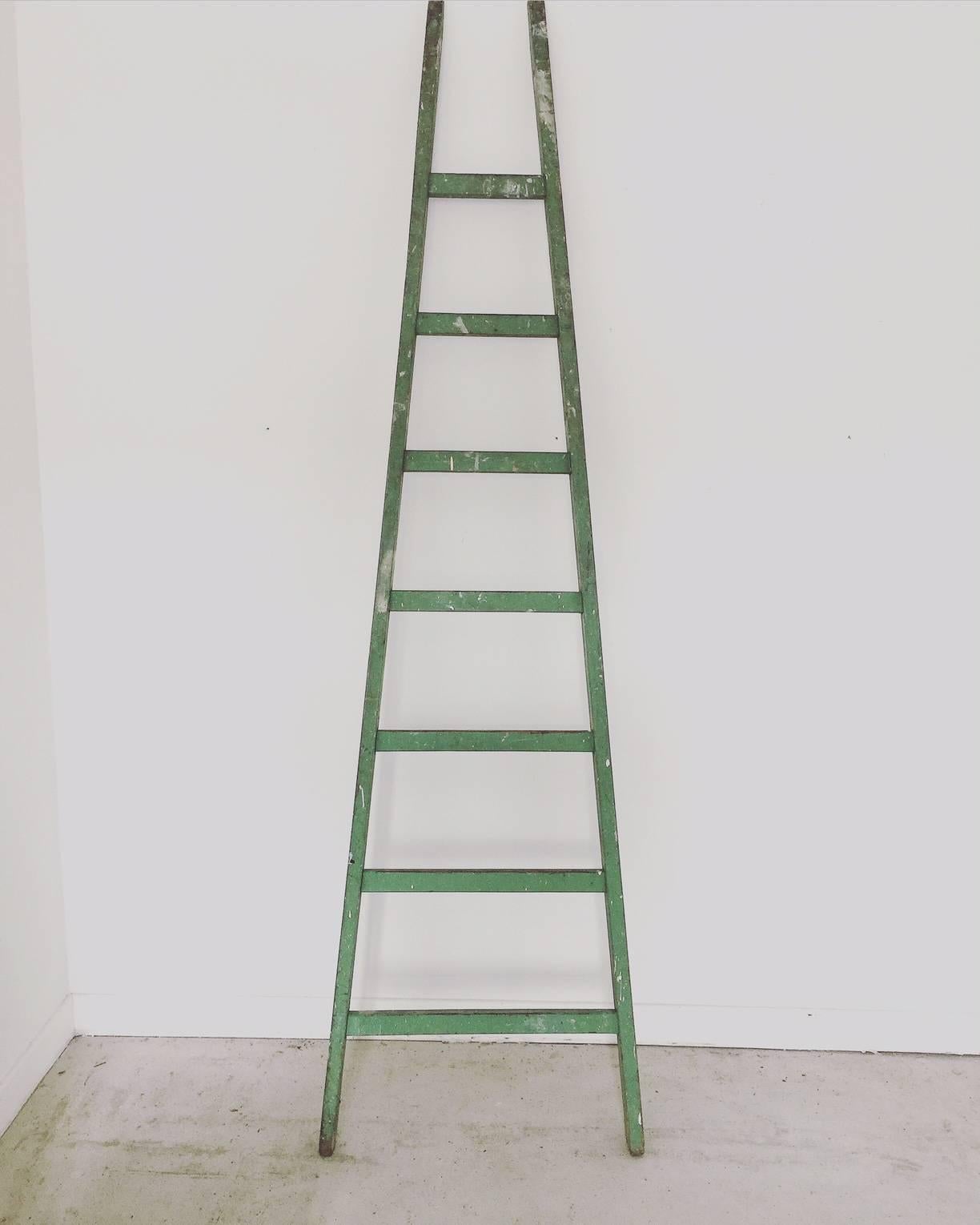 Hand-Crafted Vintage French Fruit Pickers Ladder For Sale