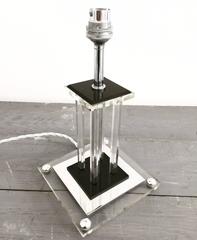 Mid-20th Century Hollywood Regency Art Deco Style Lucite Table Lamp