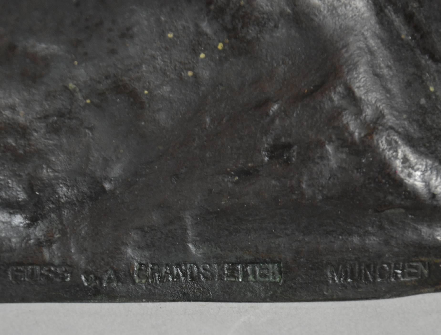 Seltener deutscher Bronzefalke auf einem Felsen von Willy Zügel 3