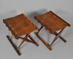 Poul Hundevad Guldhøj Folding Stools in Roswood