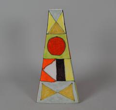 Guido Gambone Geometric Vase, circa 1950s