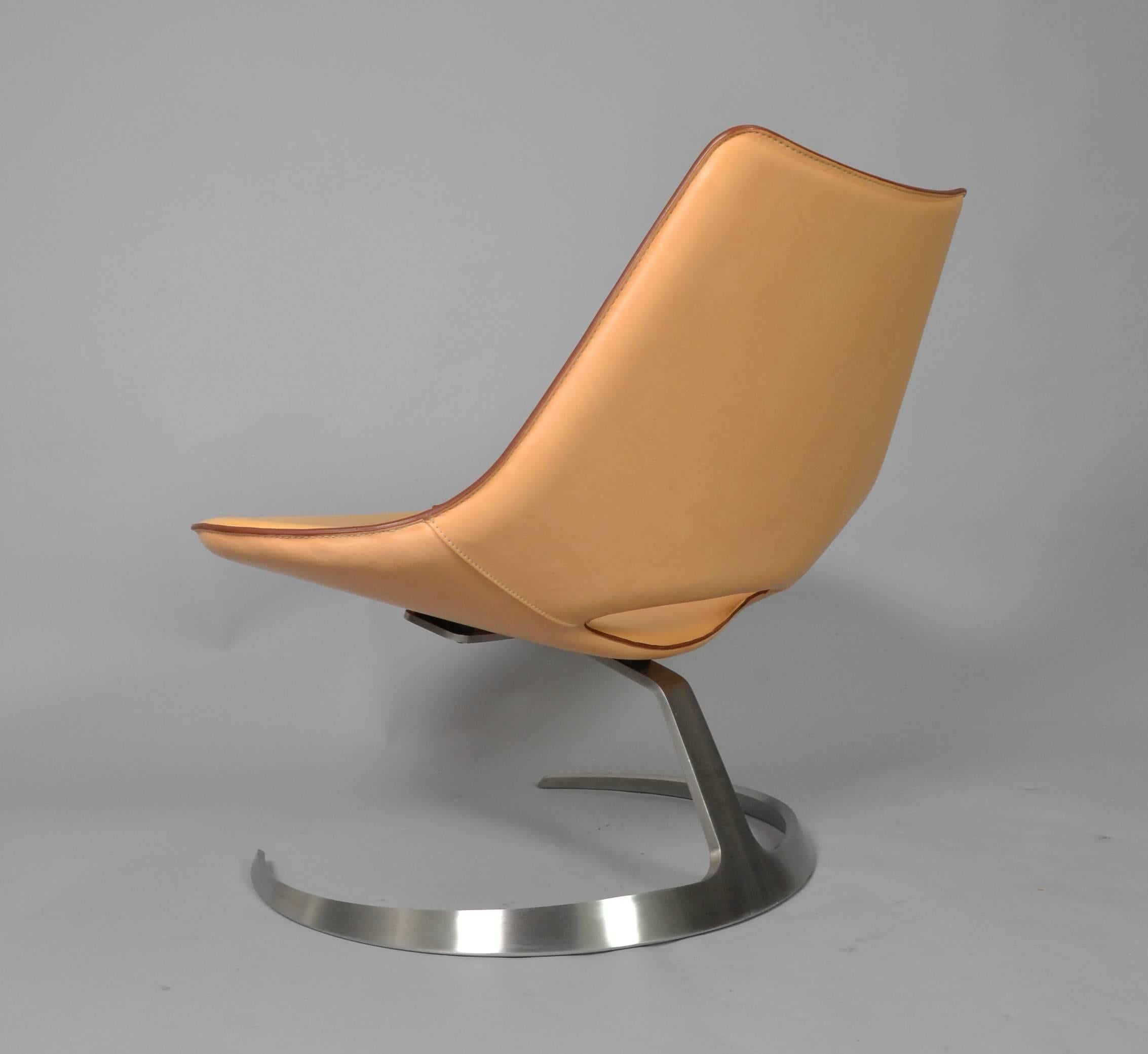 Mid-20th Century Jørgen Kastholm and Preben Fabricius Scimitar Chair Bo-Ex For Sale