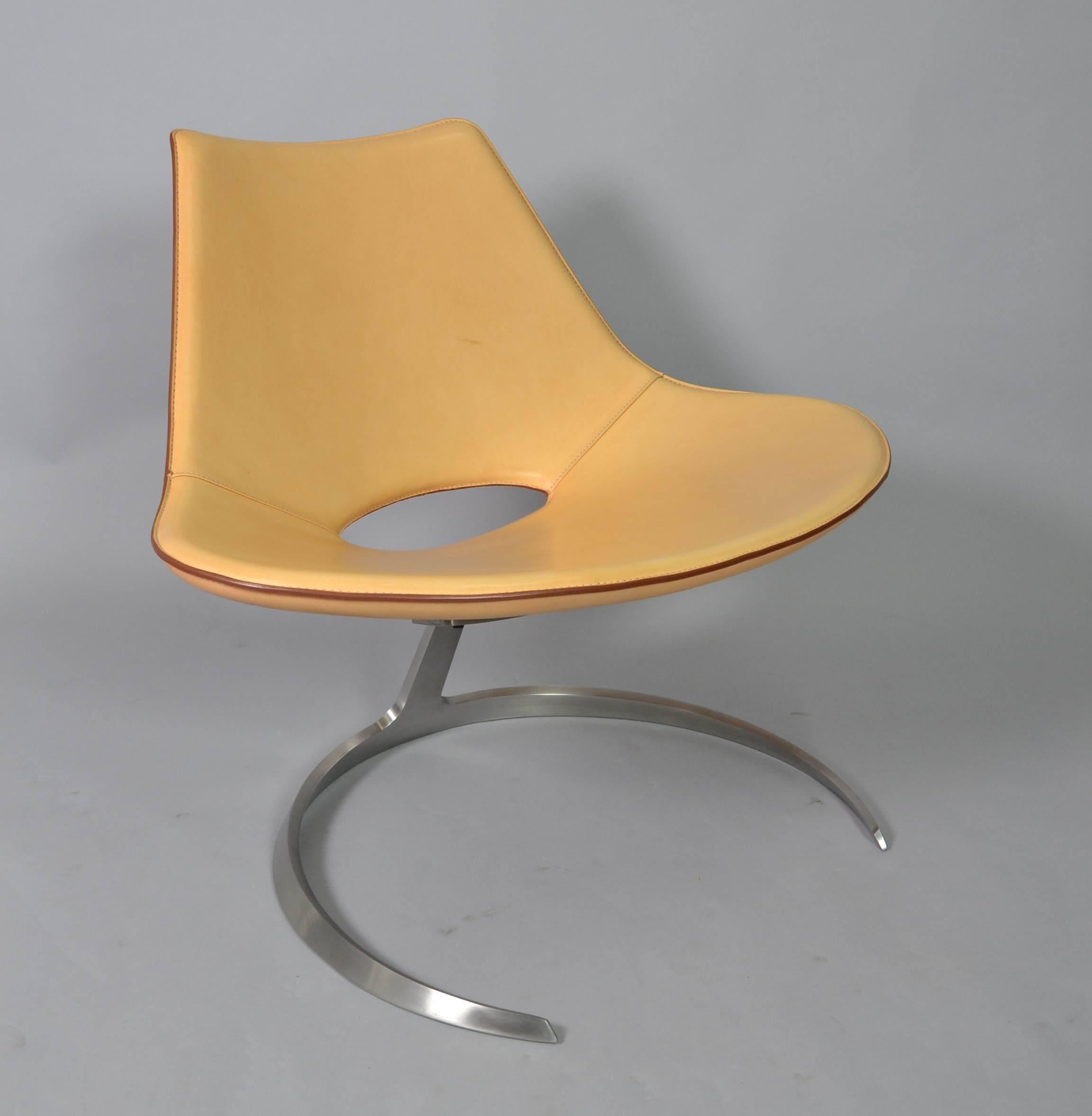 Scandinavian Modern Jørgen Kastholm and Preben Fabricius Scimitar Chair Bo-Ex For Sale
