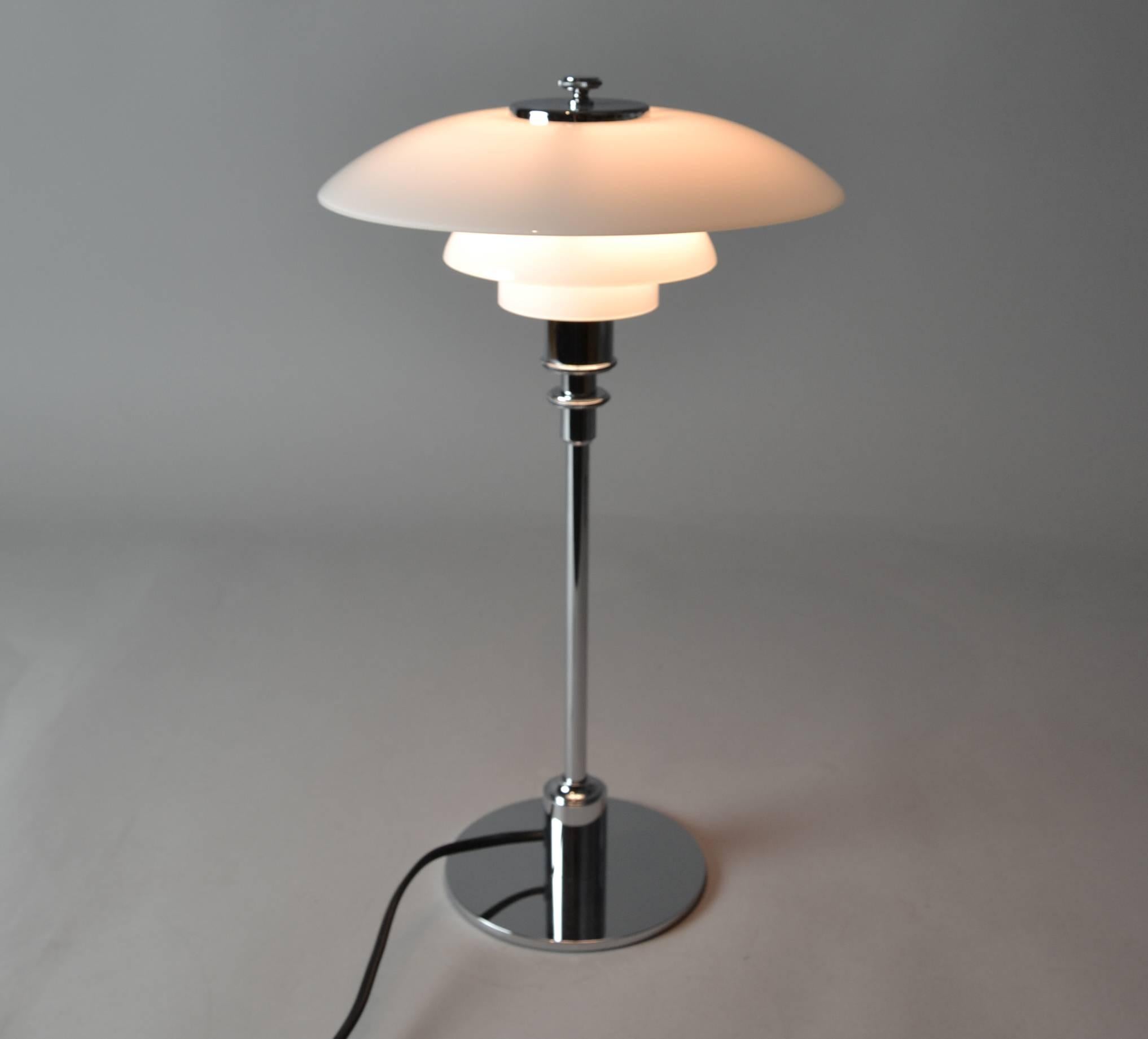 Danish Poul Henningsen, Louis Poulsen PH 2/1 Table Lamp For Sale