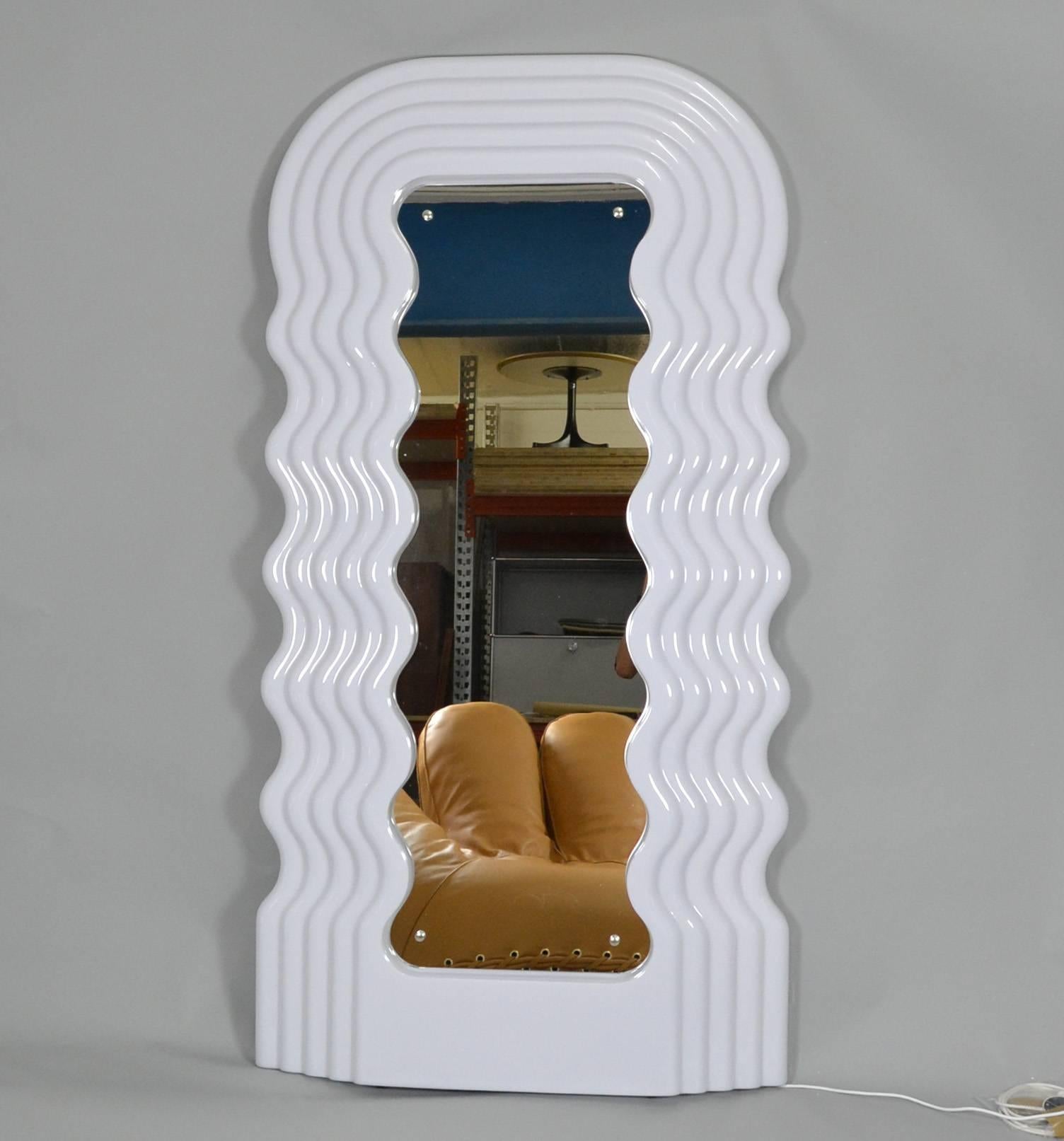 Mid-Century Modern Ettore Sottsass Ultrafragola Mirror by Poltronova For Sale