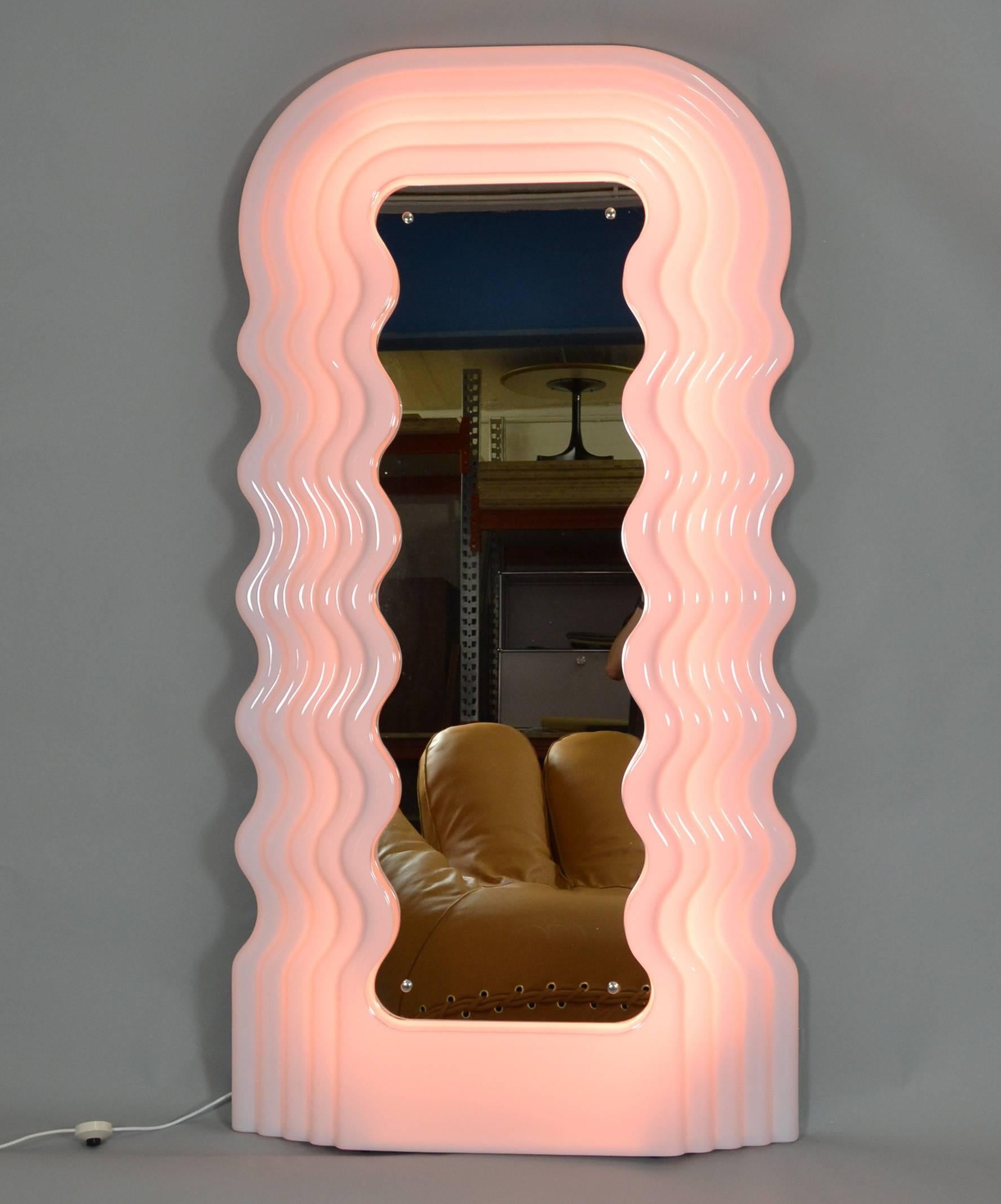 Ettore Sottsass Ultrafragola Mirror Poltronova In Excellent Condition In Hamburg, DE