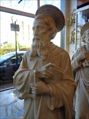 Antique Impressive Marble Statues of Saint Paul and St Peter