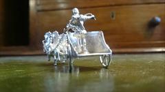 Early 20th Century Sterling Silver Model of a Roman Chariot, circa 1904
