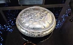 Sweet Swedish Silver Hinged Oval Box