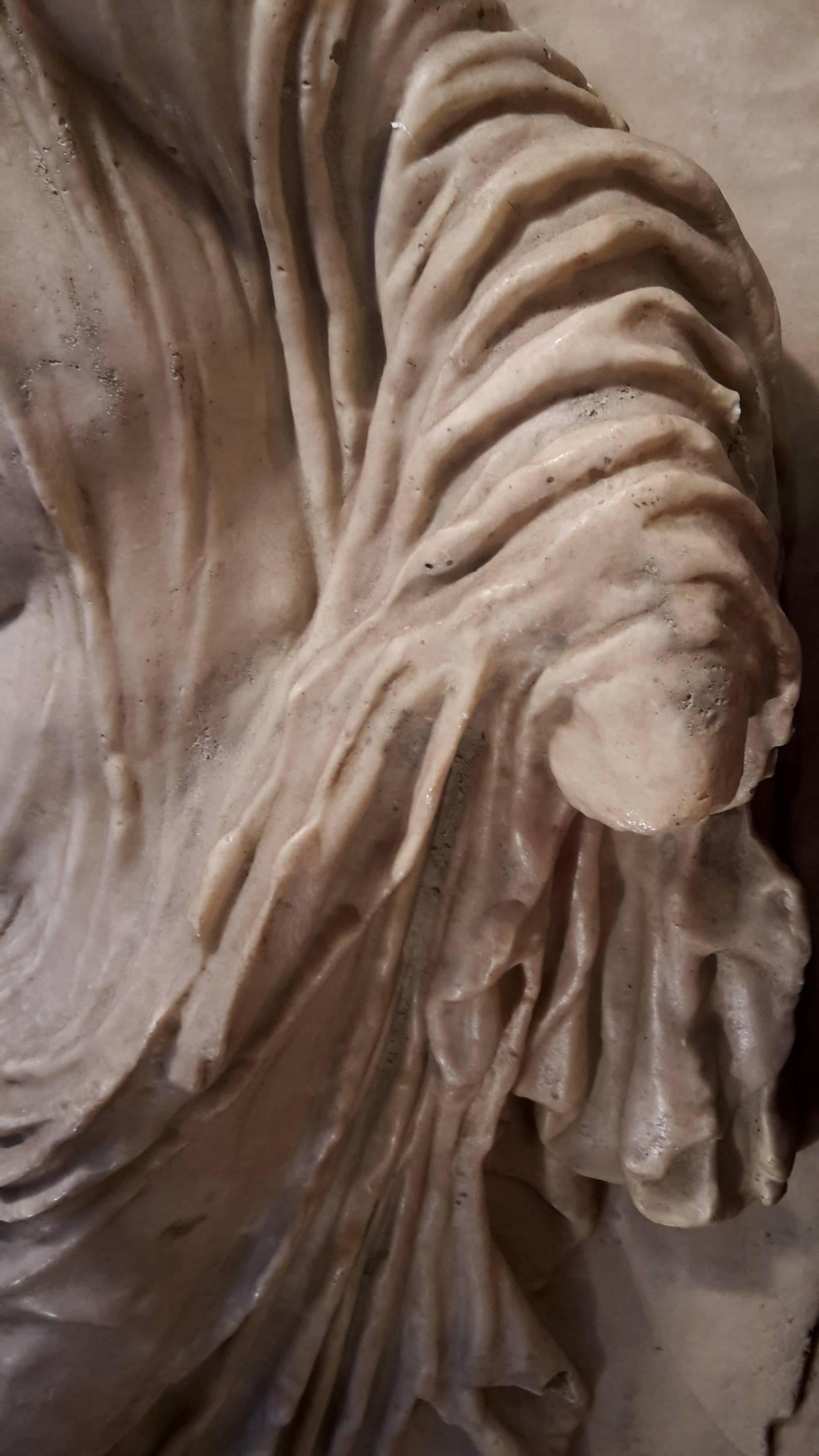 Greek Revival Cast of Nike in Marble For Sale