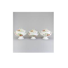 20th Century Dinner Plates and Three Tureens Total 75 Pieces