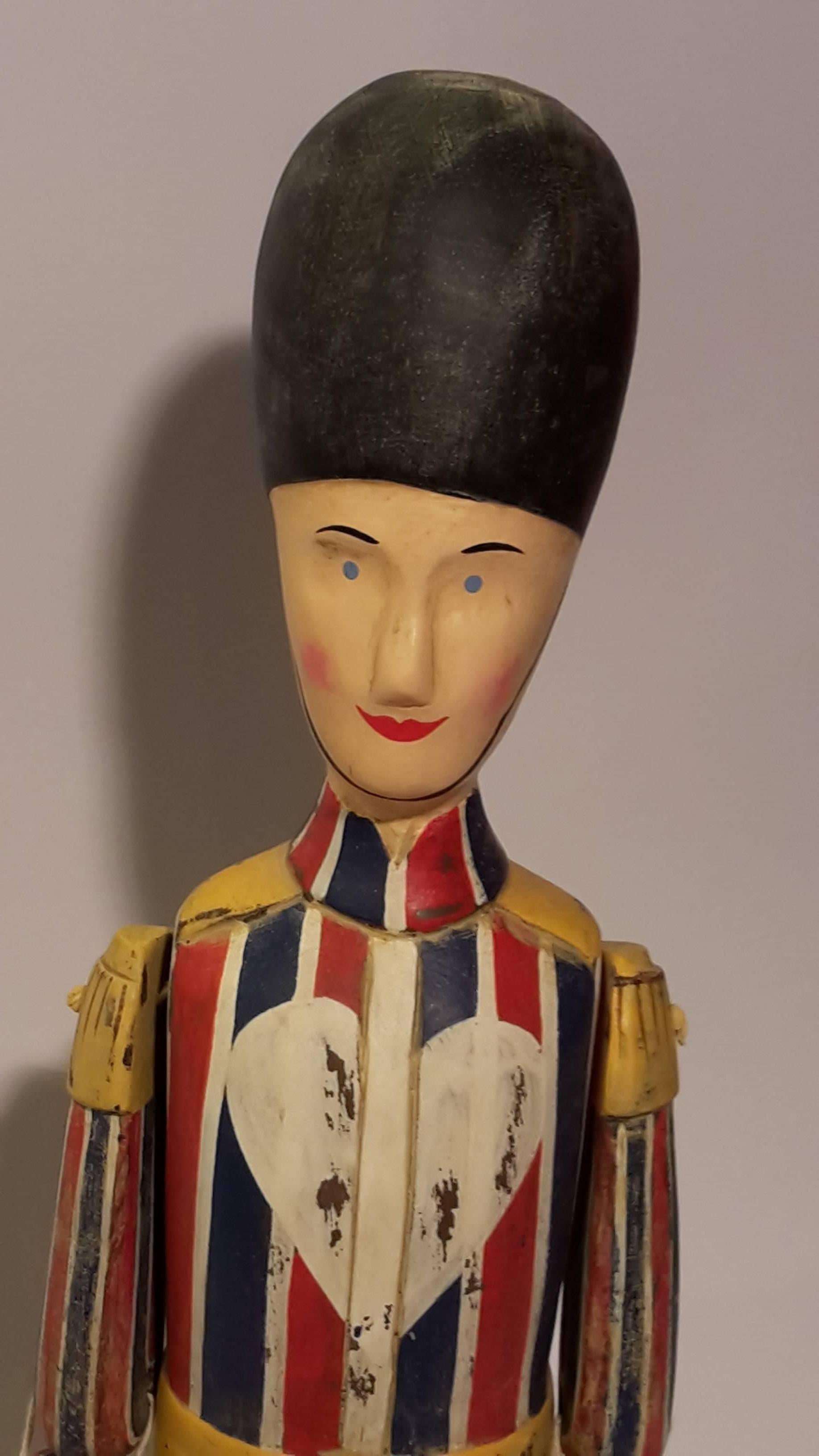 Lacquered Contemporary Soldier Sculpture For Sale
