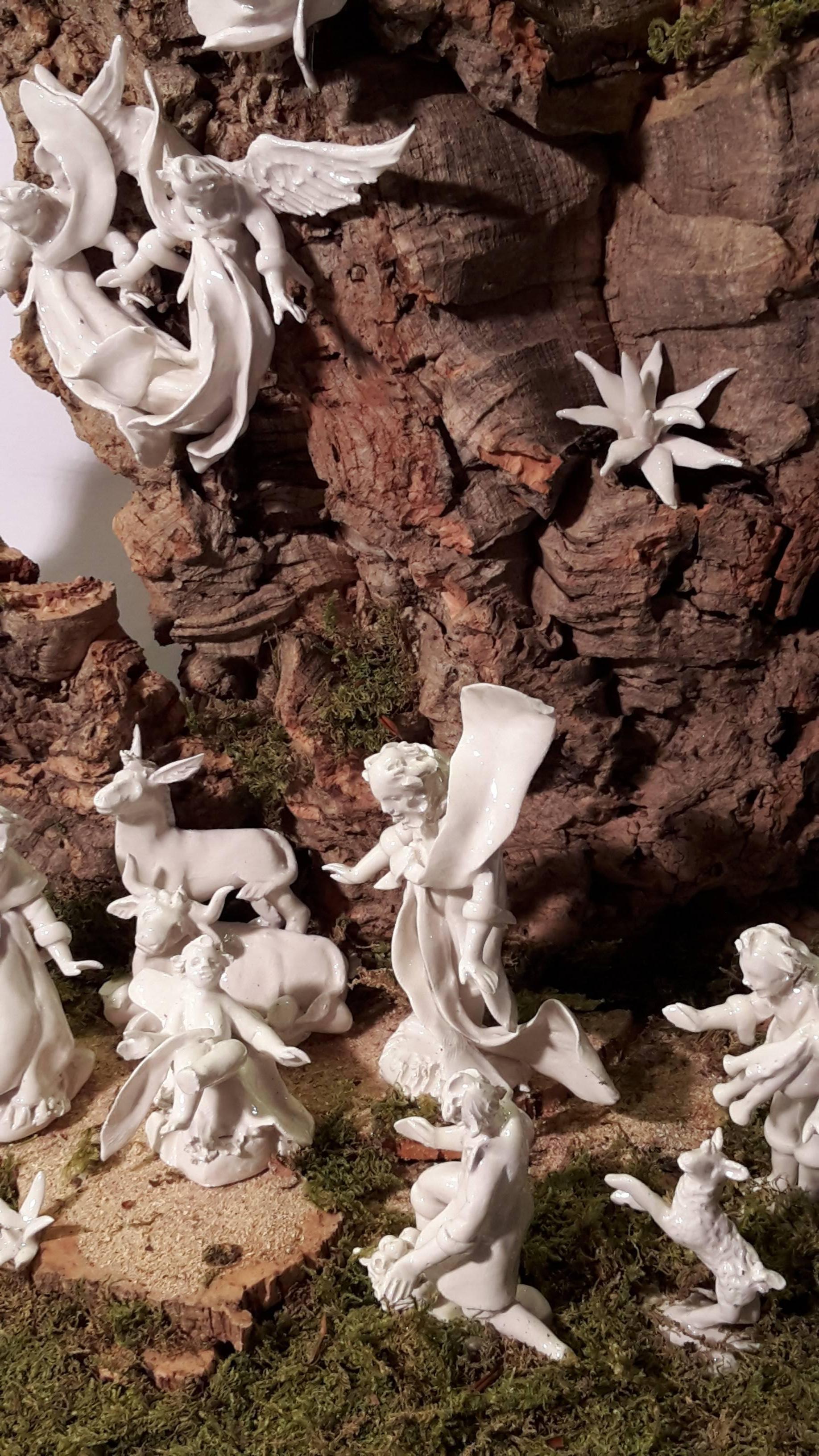 Italian Contemporary Nativity Scene in the Style of Neapolitan Baroque