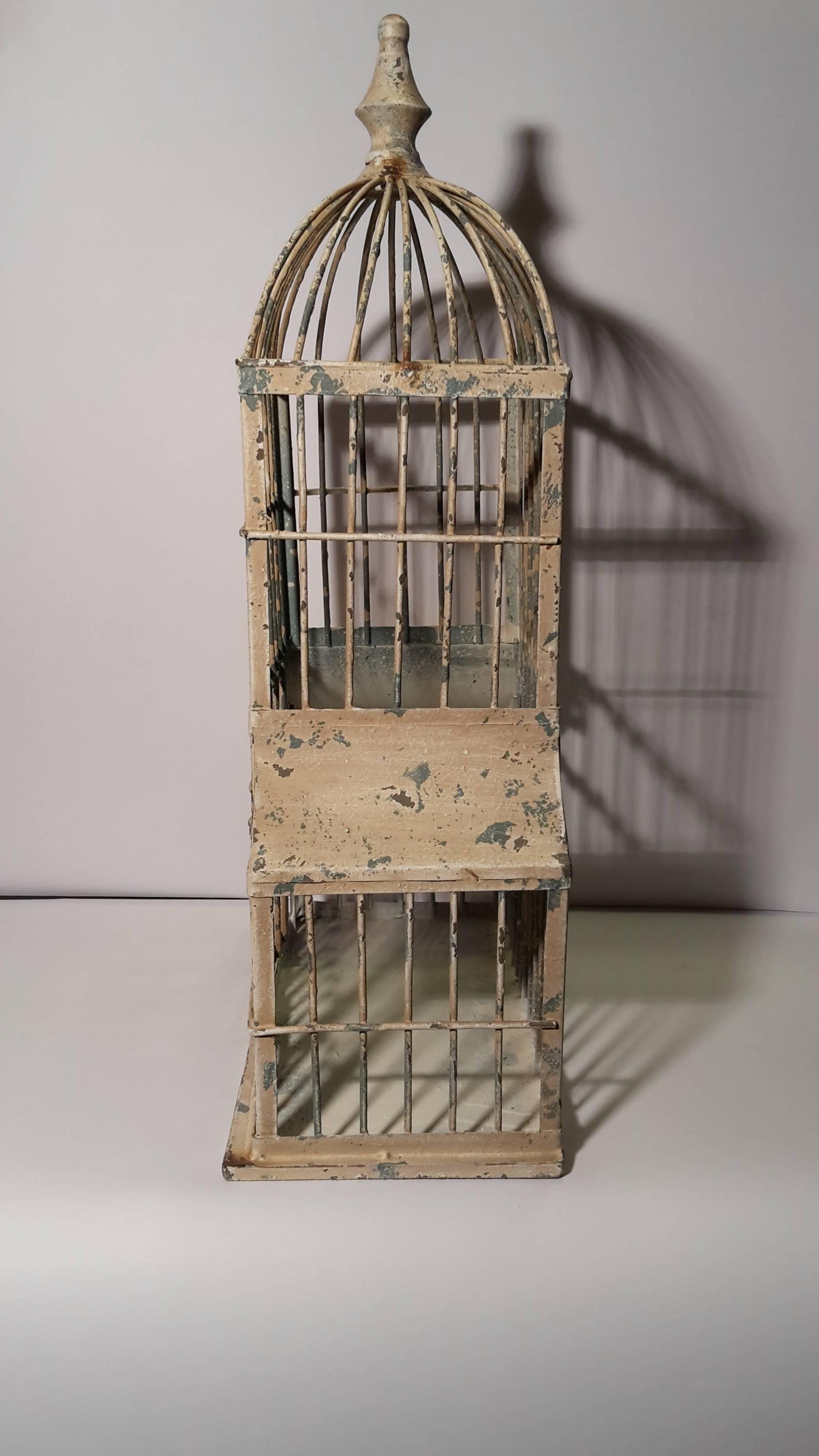 Iron Contemporary Bird Cage from France For Sale