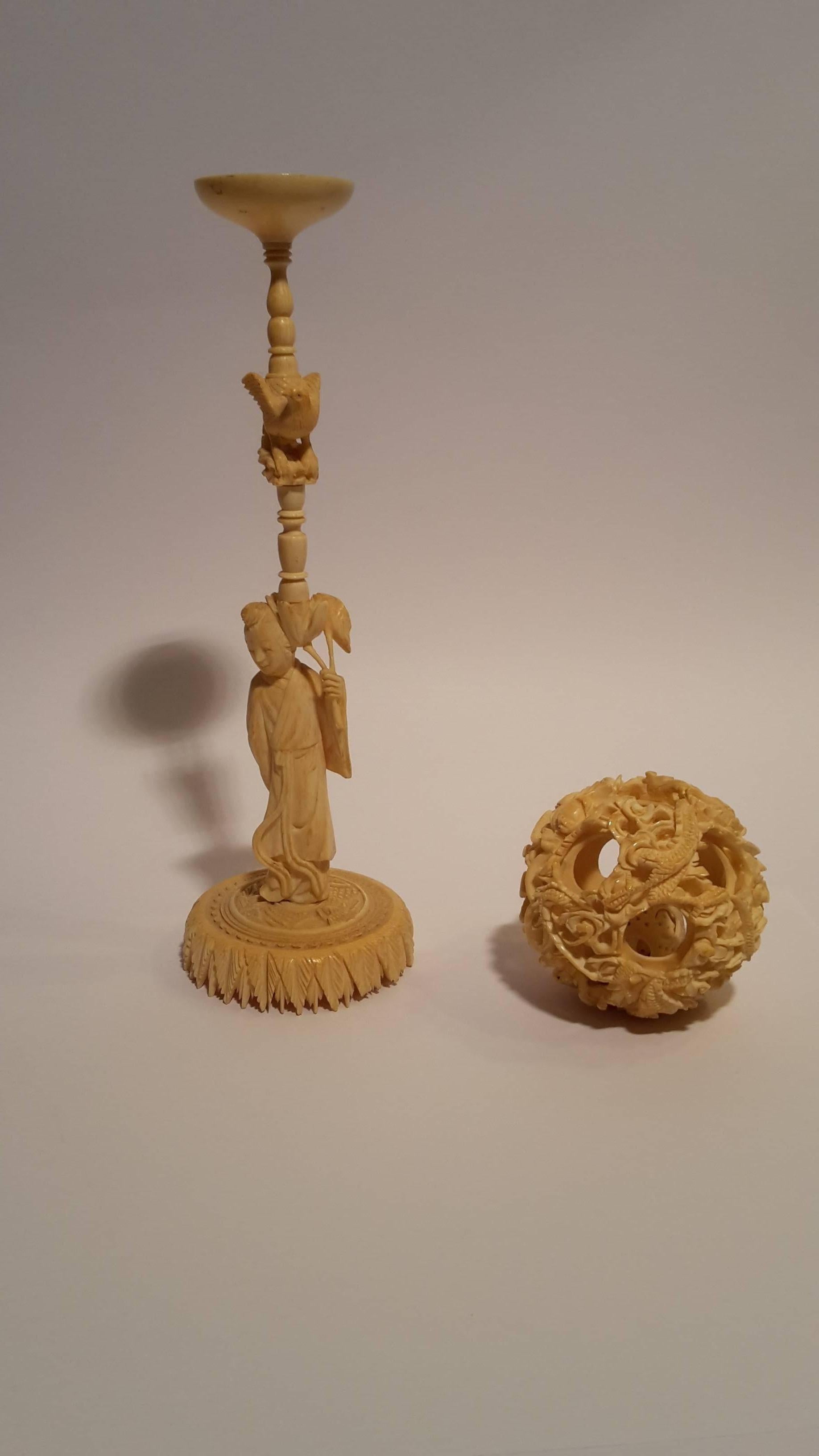 Contemporary, Chinese, all in carved bone.
These 