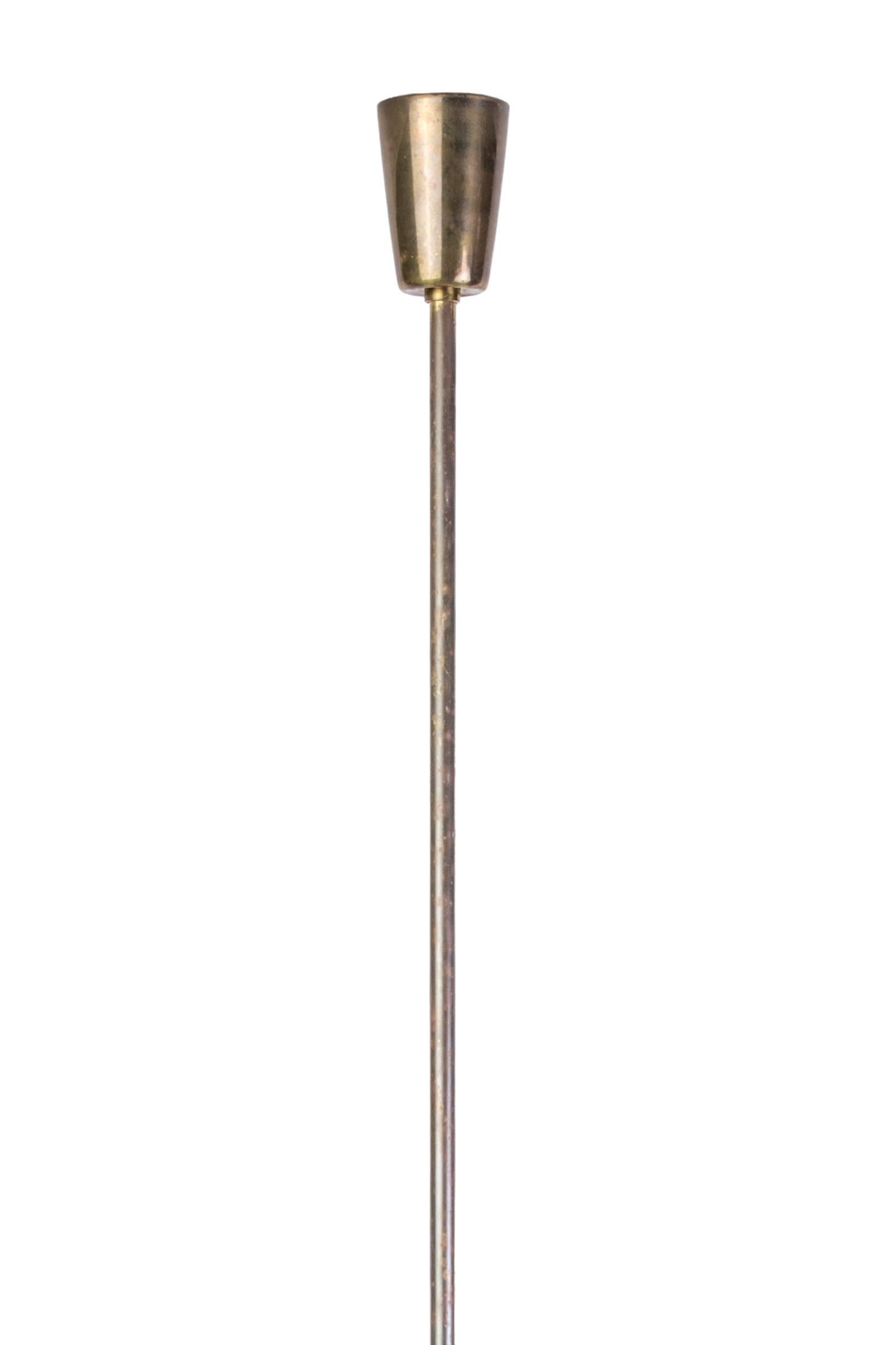 Mid-Century Modernist 1960s Brass Sputnik Chandelier 1