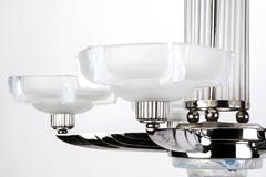 Stunning 1920s French Art Deco Chandelier by Petitot