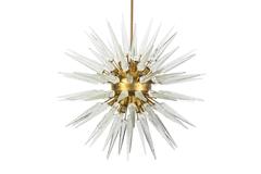 Magnificent Mid-Century Modern style Sputnik Chandelier with Murano Glass Spikes
