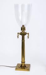 Pair of Mid-Century Modernist Hurricane Lamps Attributed to Tommi Parzinger